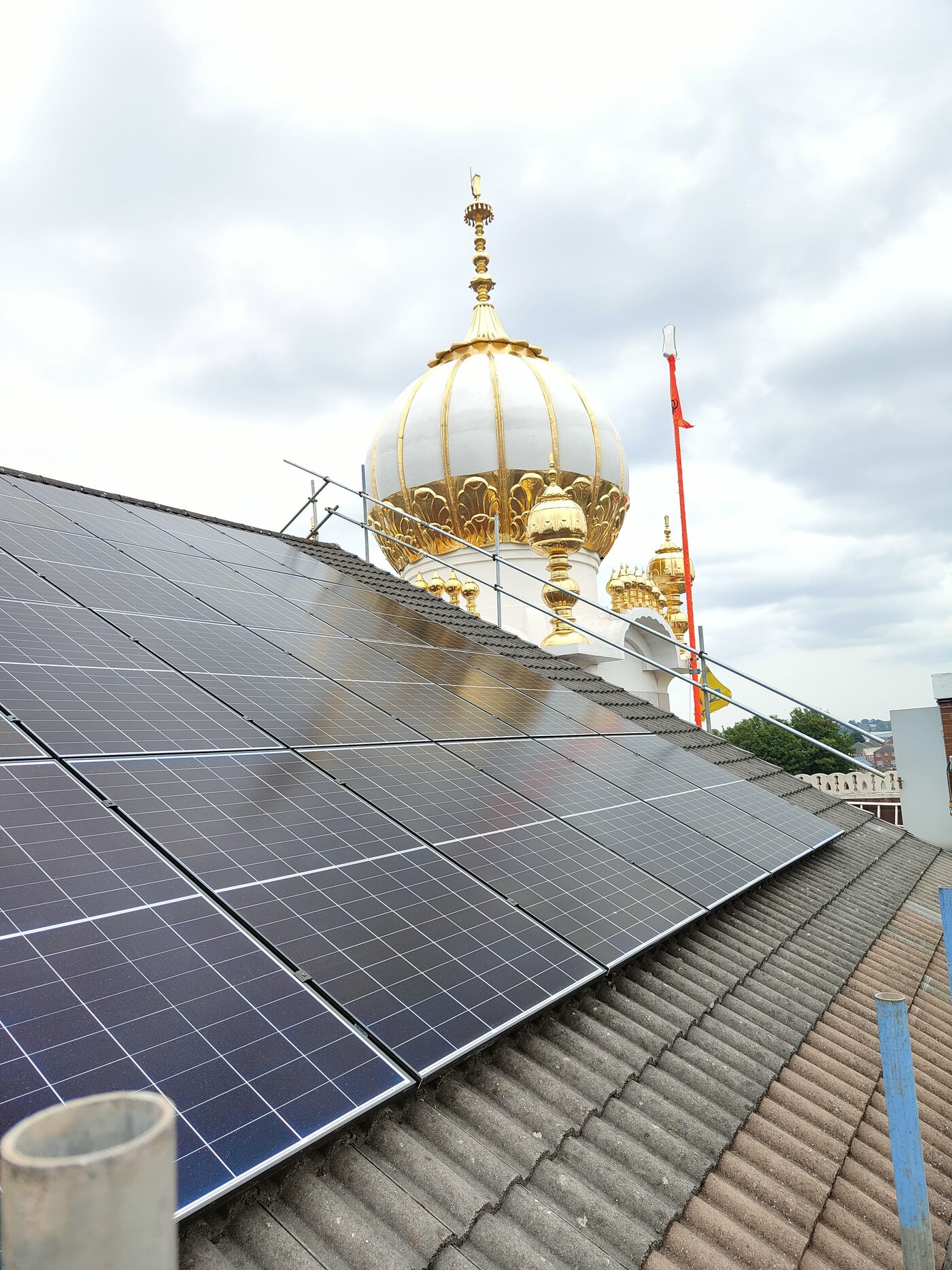 Pitched-roof array